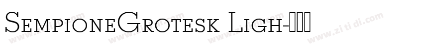 SempioneGrotesk Ligh字体转换